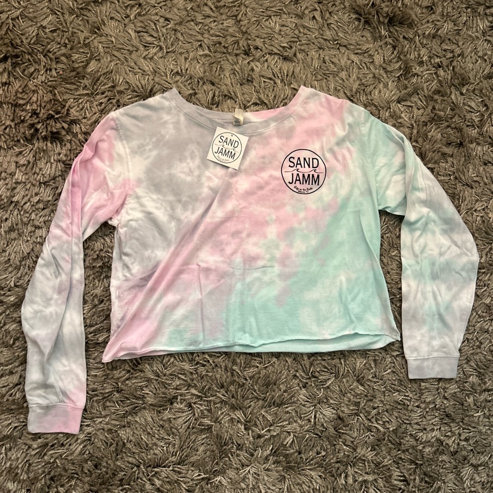 Sand Jamm Wildwood, NJ Women’s Tie Dye Crop Long Sleeve